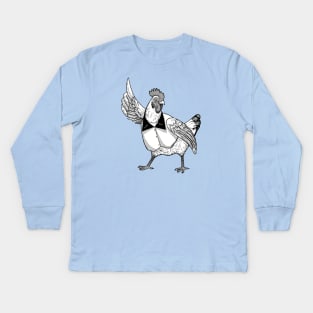 Disco Chicken Kids Long Sleeve T-Shirt